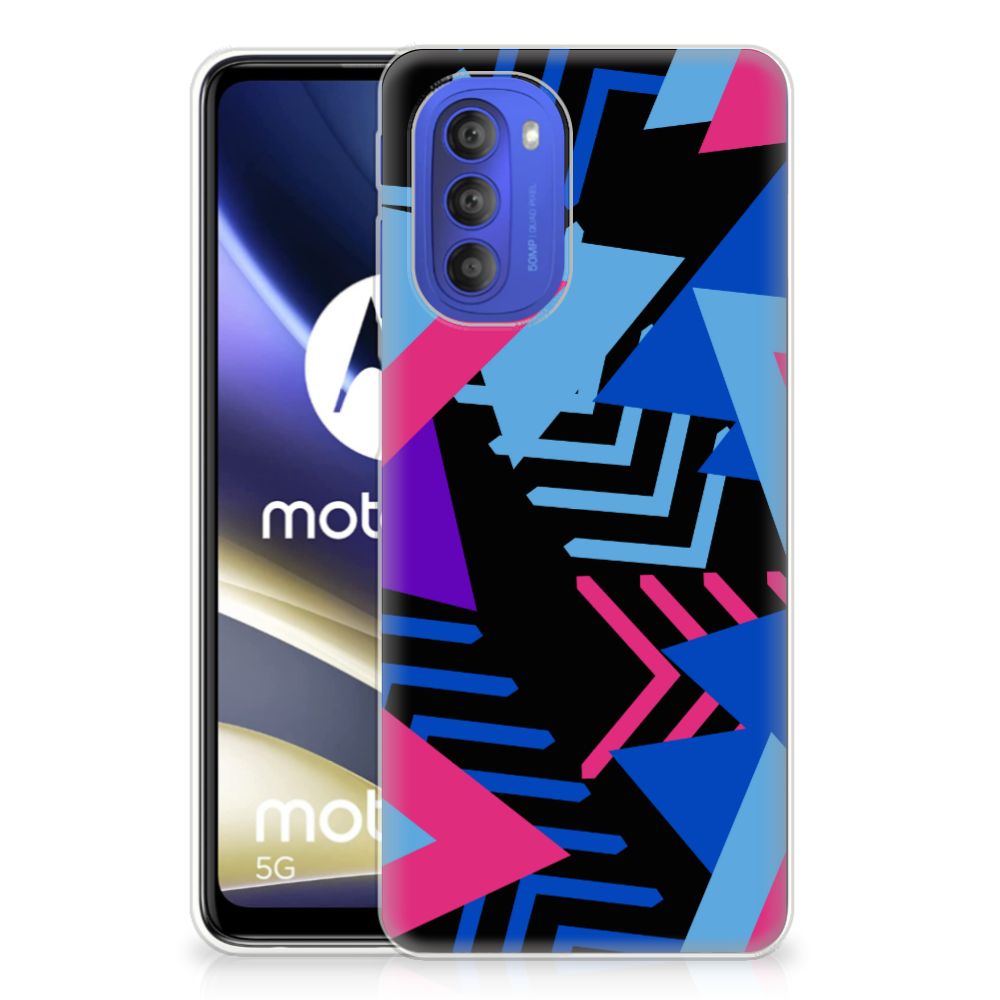 Motorola Moto G51 5G TPU Hoesje Funky Triangle B2C Telecom