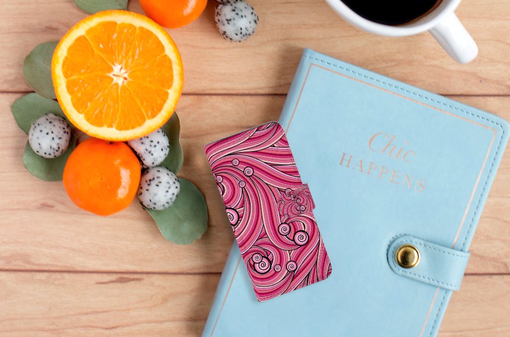 Motorola Moto G60 Hoesje Swirl Pink