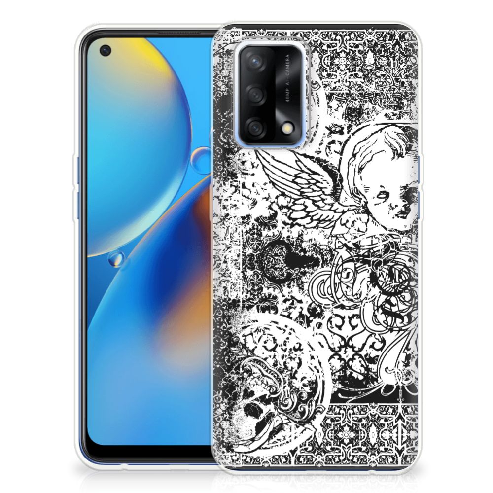 Silicone Back Case OPPO A74 4G Skulls Angel B2C Telecom