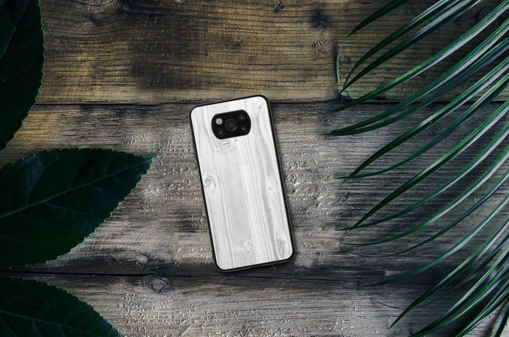 Xiaomi Poco X3 | X3 Pro Houten Print Telefoonhoesje White Wood B2C Telecom