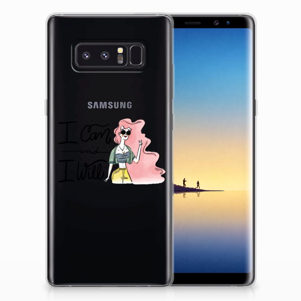 Samsung Galaxy Note 8 Telefoonhoesje met Naam i Can