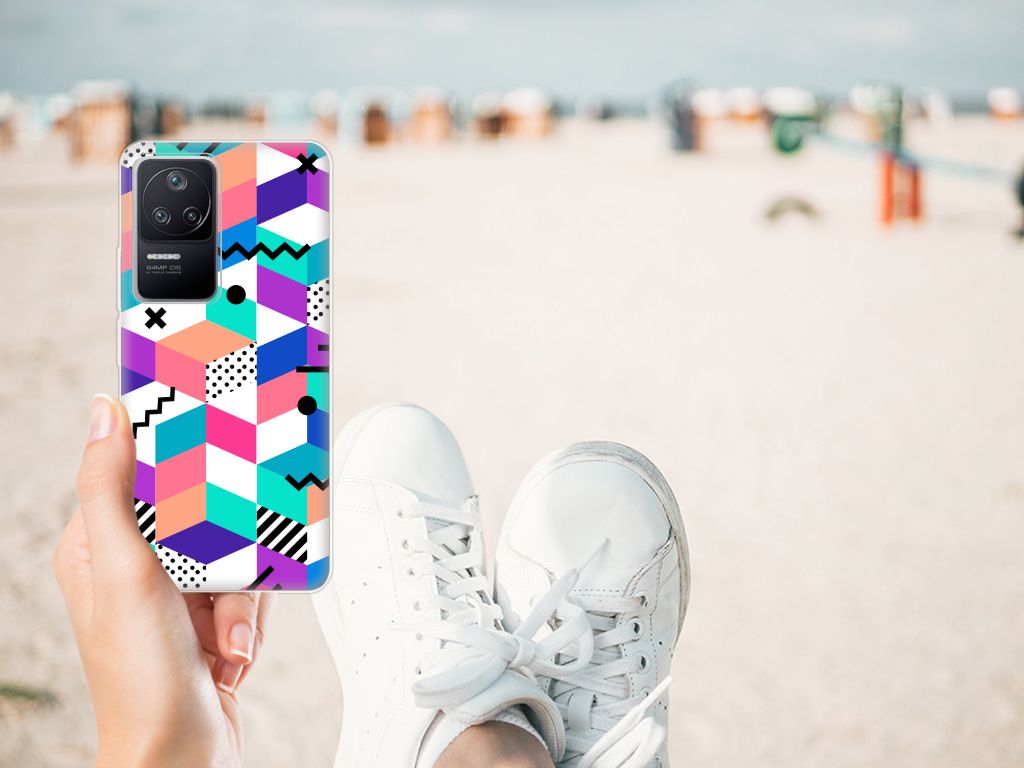Xiaomi Poco F4 TPU Hoesje Blokken Kleurrijk B2C Telecom