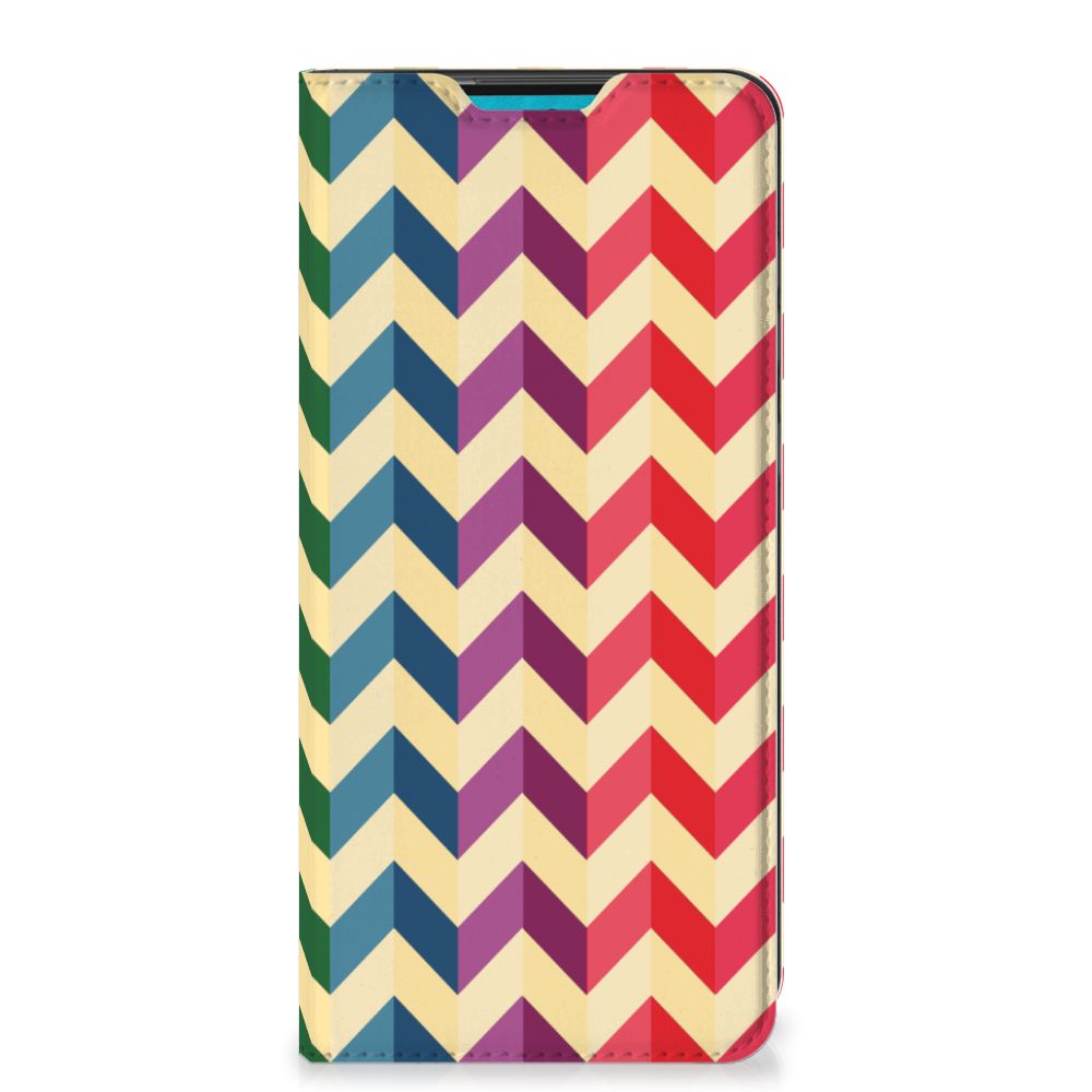 Samsung Galaxy A73 Hoesje met Magneet Zigzag Multi Color - B2C Telecom