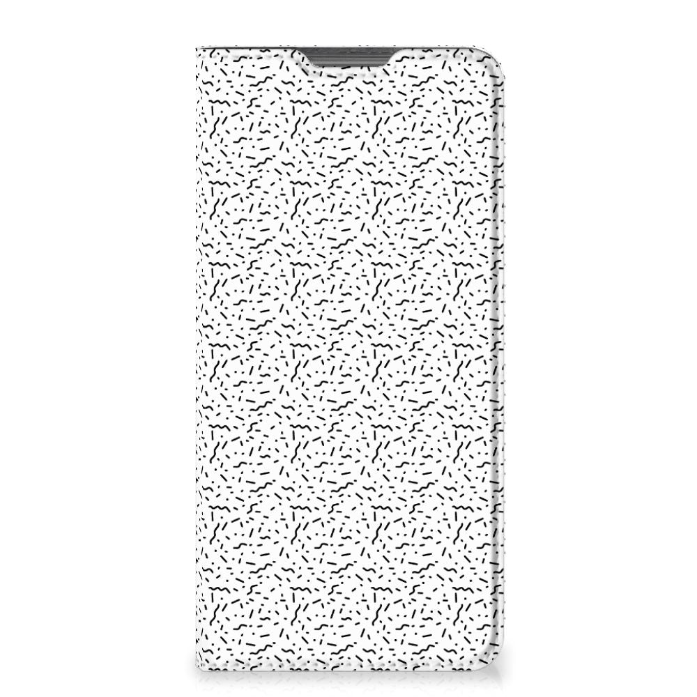 Motorola Moto G52 | Moto G82 Hoesje met Magneet Stripes Dots - B2C Telecom