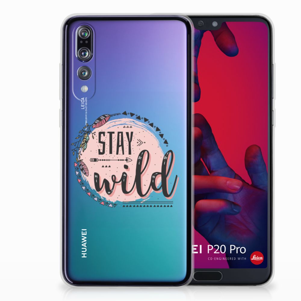 Huawei P20 Pro Telefoonhoesje met Naam Boho Stay Wild