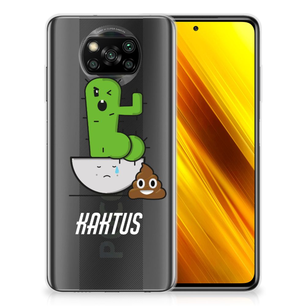 Xiaomi Poco X3 | Poco X3 Pro Telefoonhoesje met Naam Cactus Poo B2C Telecom