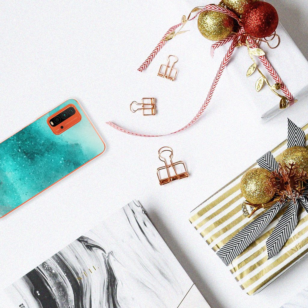 Hoesje maken Xiaomi Poco M3 Painting Blue B2C Telecom