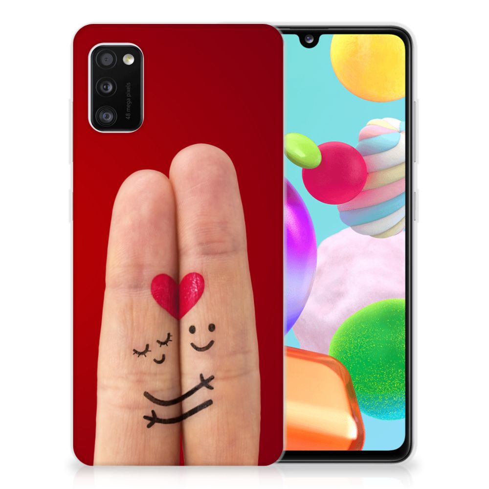 Samsung Galaxy A41 Silicone Back Cover Liefde - Origineel Romantisch Cadeau B2C Telecom