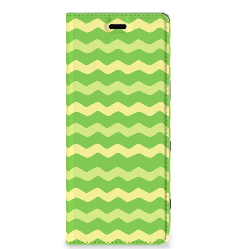 Sony Xperia 5 Hoesje met Magneet Waves Green - B2C Telecom