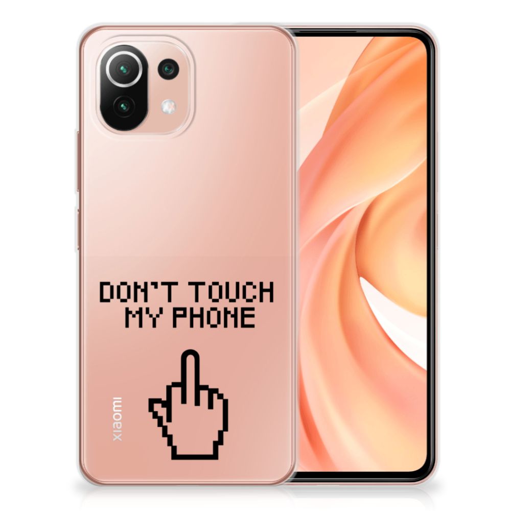 Xiaomi Mi 11 Lite | 11 Lite 5G NE Silicone-hoesje Finger Don't Touch My Phone B2C Telecom