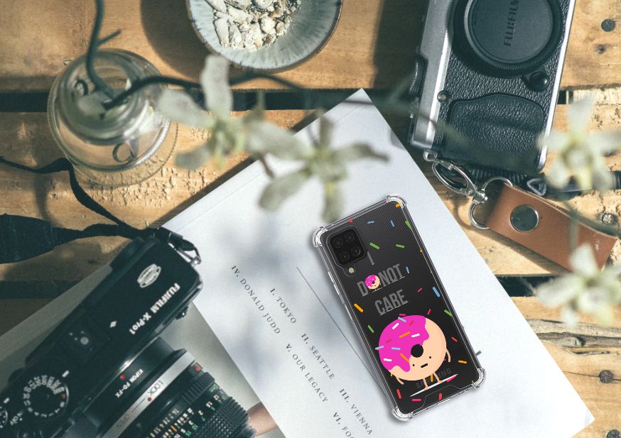 Samsung Galaxy A12 Beschermhoes Donut Roze - B2C Telecom