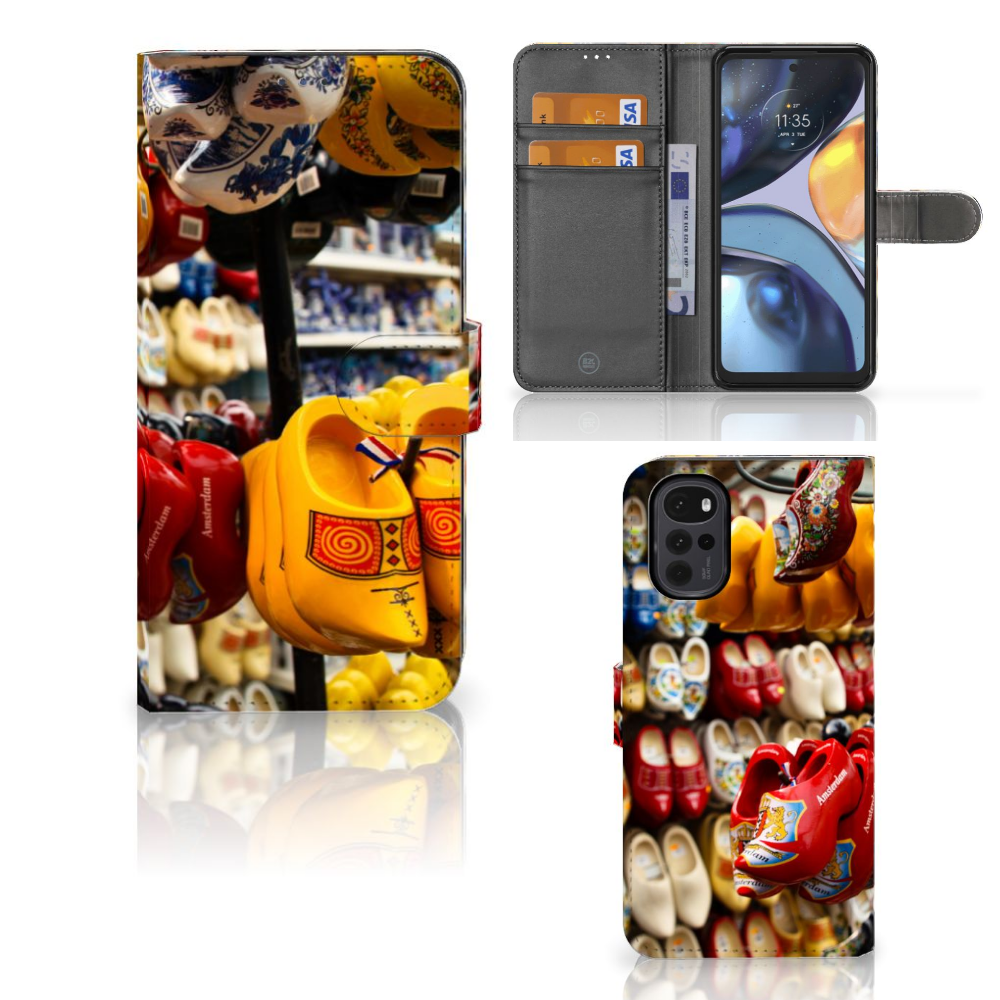 Motorola Moto G22 Flip Cover Klompen