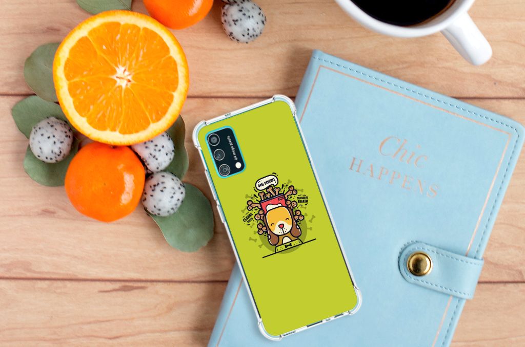 Samsung Galaxy M02s | A02s Stevig Bumper Hoesje Doggy Biscuit B2C Telecom