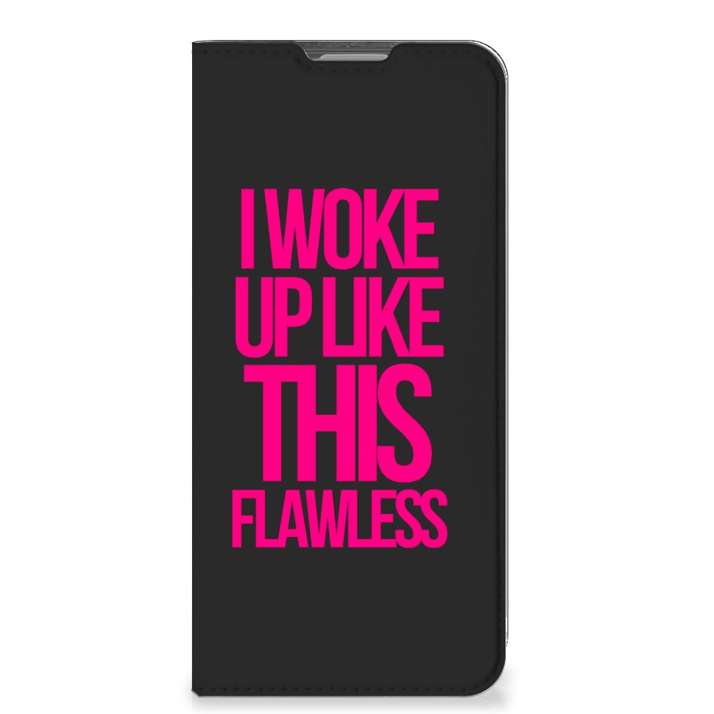 OPPO Reno8 Lite Hoesje met tekst Woke Up - Origineel Cadeau Zelf Maken - B2C Telecom