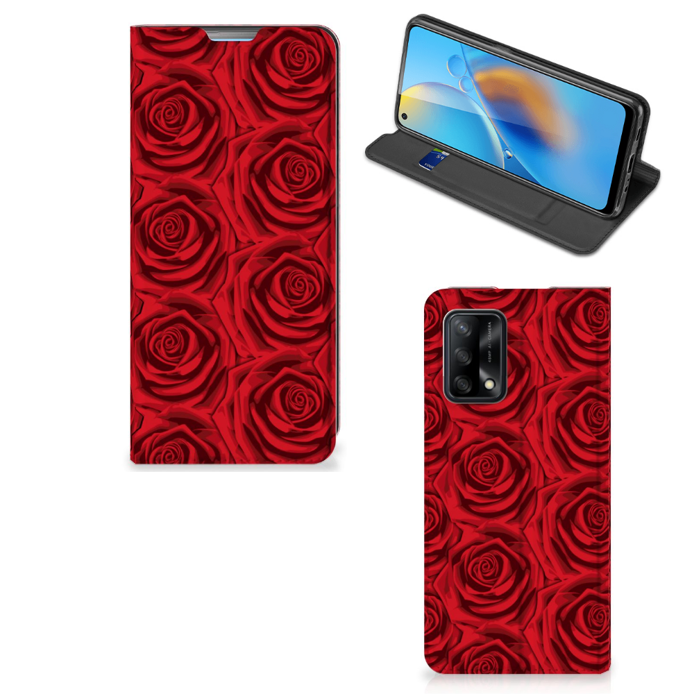 OPPO A74 4G Smart Cover Red Roses - B2C Telecom