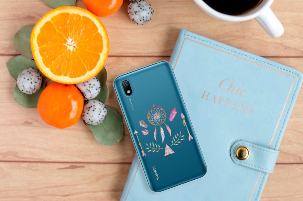 Huawei Y5 (2019) Telefoonhoesje met Naam Boho Dreamcatcher