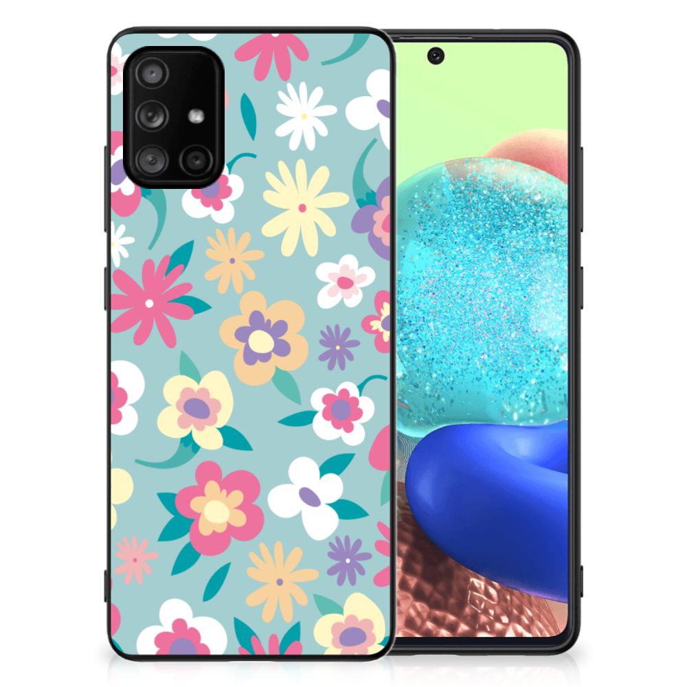 Samsung Galaxy A71 Bloemen Hoesje Flower Power