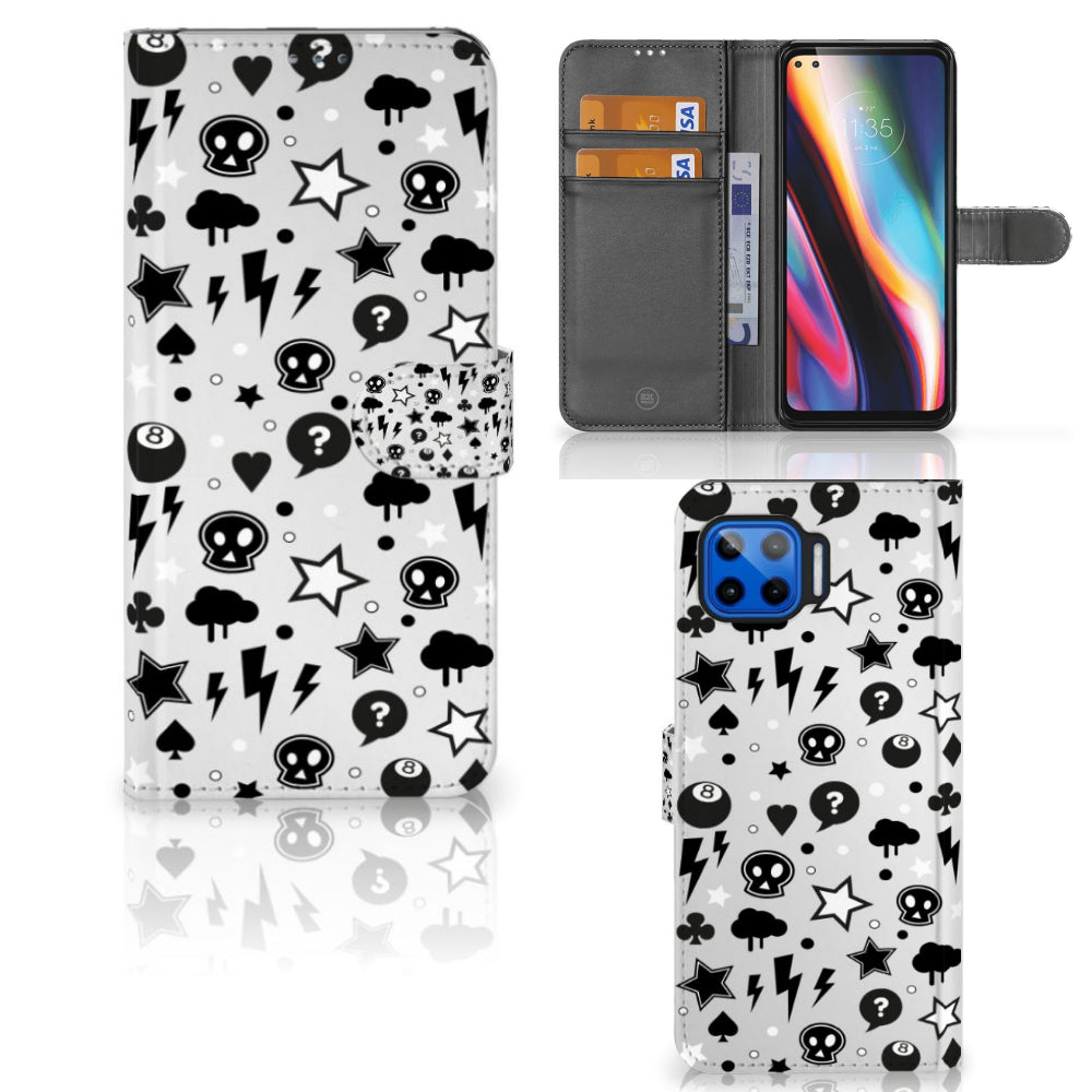 Telefoonhoesje met Naam Motorola Moto G 5G Plus Silver Punk