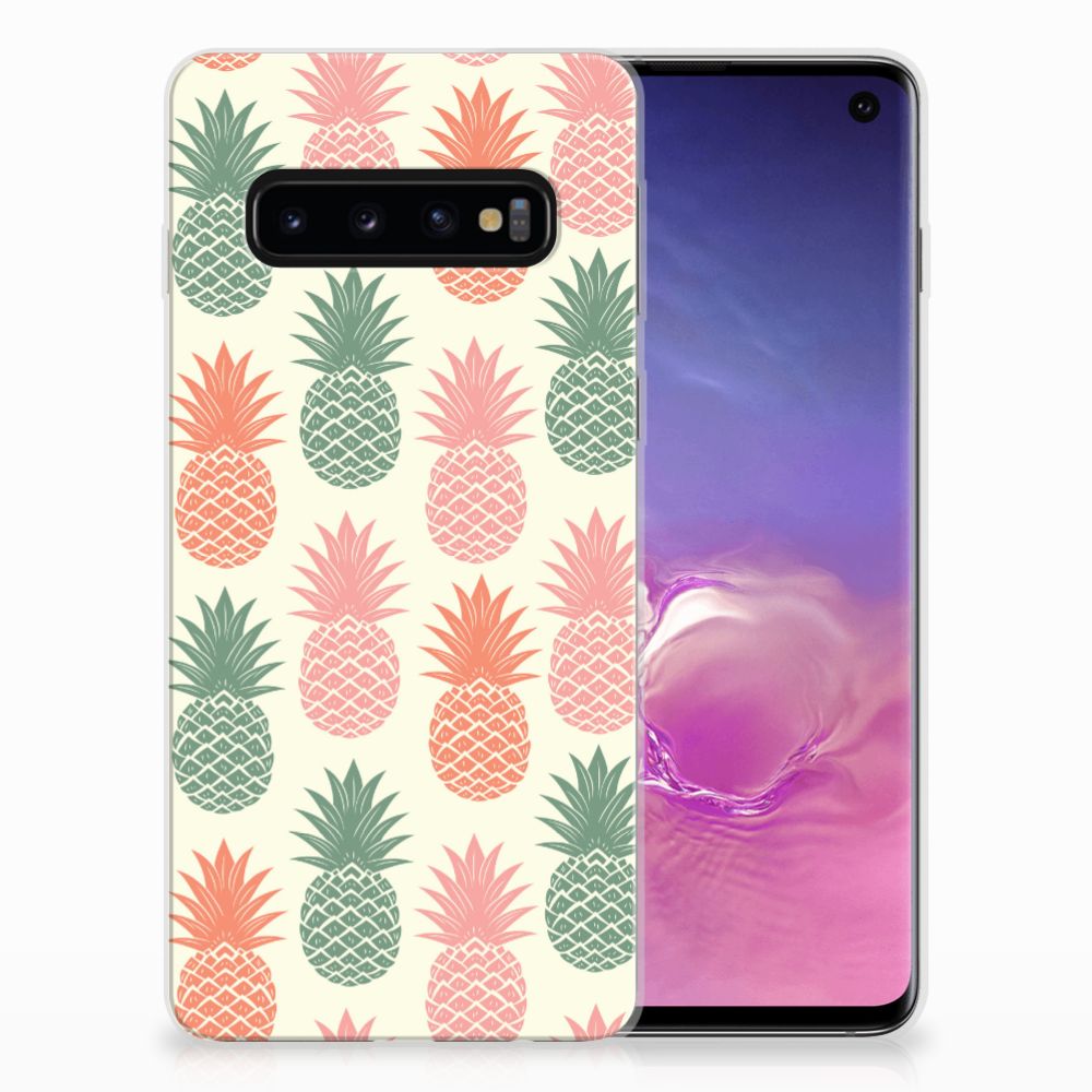 Samsung Galaxy S10 Siliconen Case Ananas