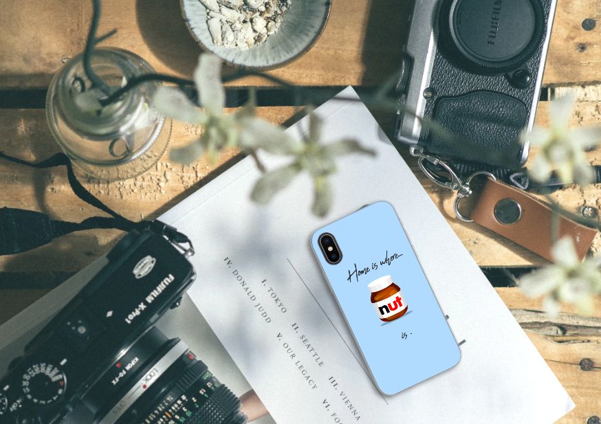 Apple iPhone X | Xs Siliconen Case Nut Home