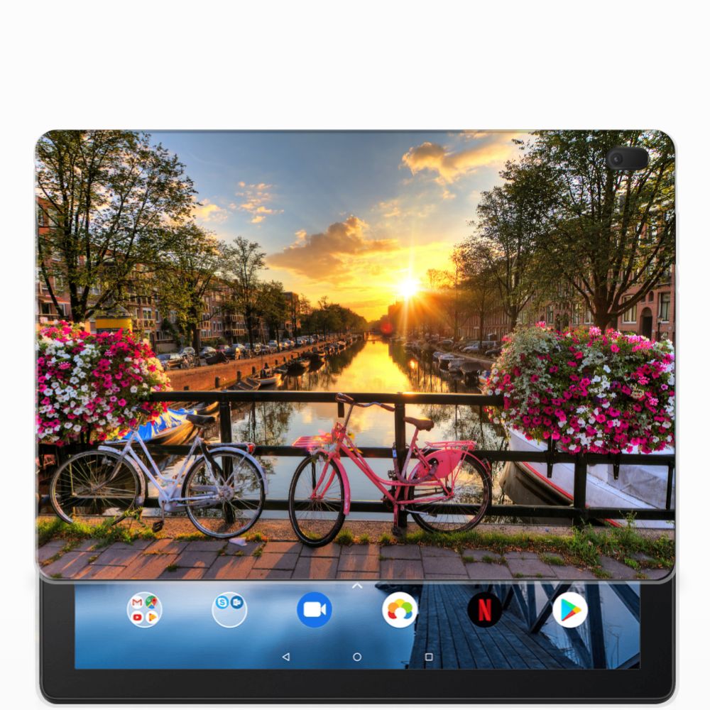 Lenovo Tab E10 Hip Hoesje Amsterdamse Grachten