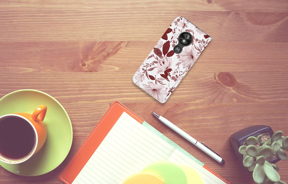 Bookcase Motorola Moto E5 Play Watercolor Flowers