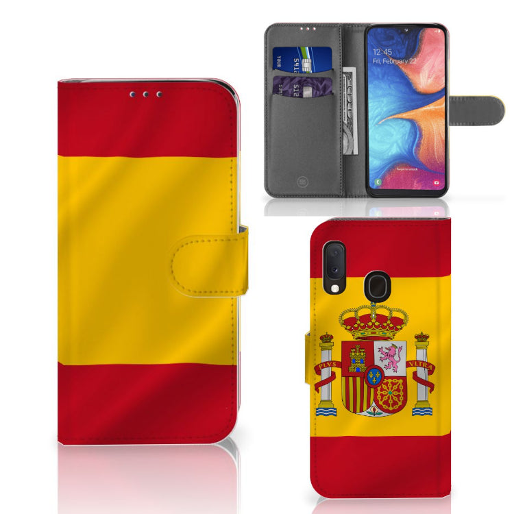 Samsung Galaxy A20e Bookstyle Case Spanje