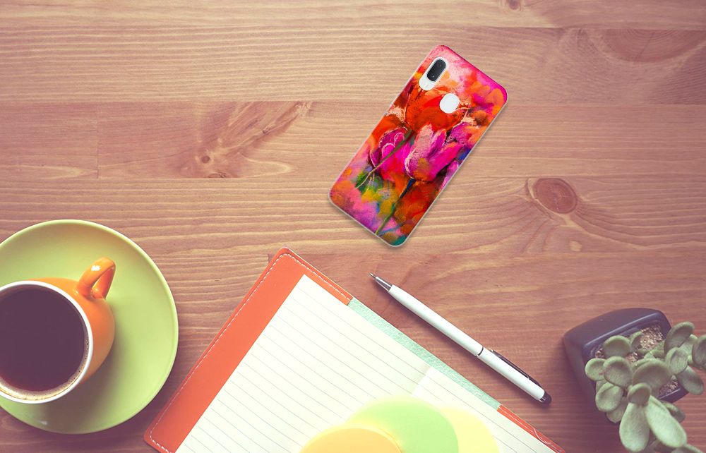 Hoesje maken Samsung Galaxy A20e Tulips