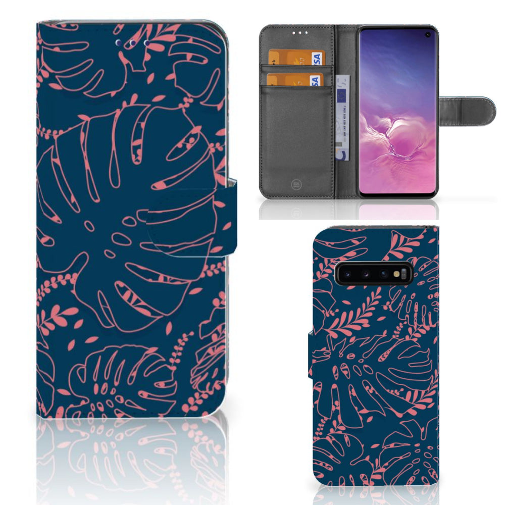 Samsung Galaxy S10 Hoesje Palm Leaves
