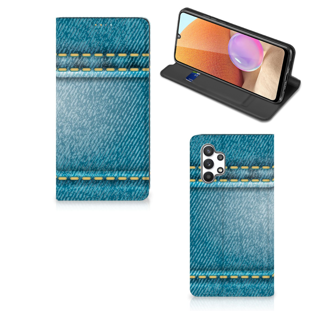 Samsung Galaxy A32 4G | A32 5G Enterprise Editie Hippe Standcase Jeans - B2C Telecom