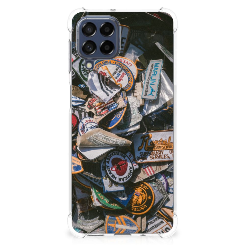 Samsung Galaxy M53 Anti-shock Hoesje met foto Badges B2C Telecom