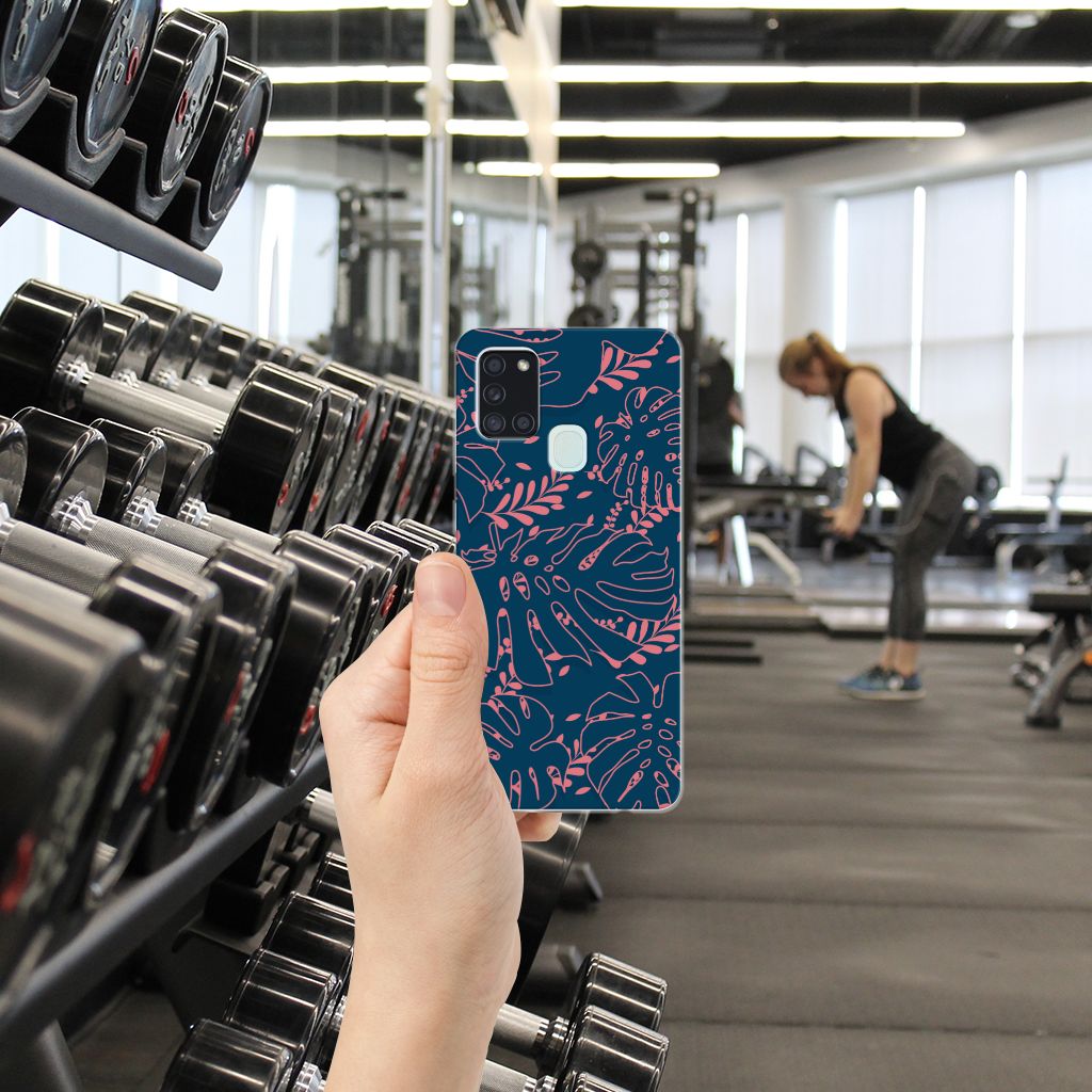 Samsung Galaxy A21s TPU Case Palm Leaves
