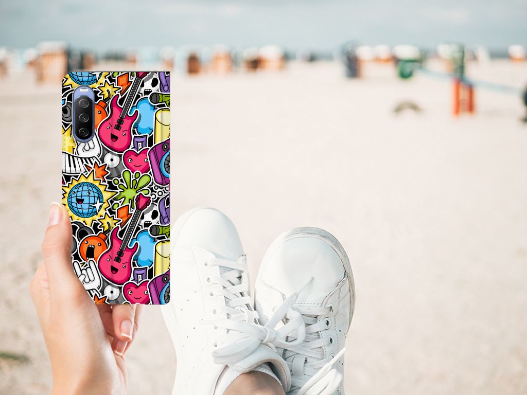 Sony Xperia 10 III Hippe Standcase Punk Rock - B2C Telecom