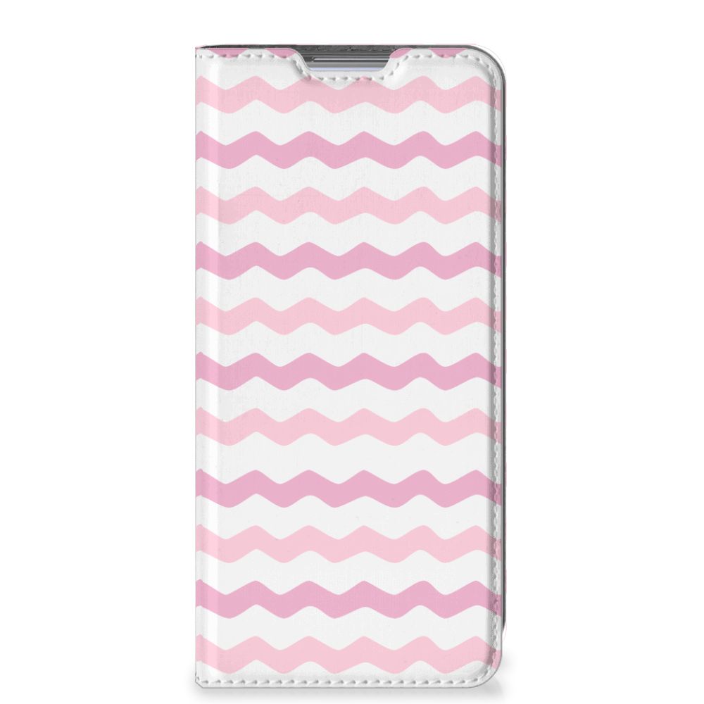Xiaomi 12 | 12X Hoesje met Magneet Waves Roze - B2C Telecom