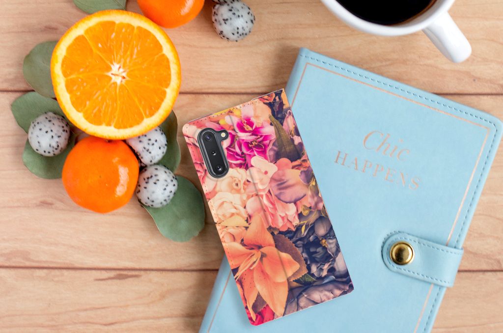 Samsung Galaxy Note 10 Smart Cover Bosje Bloemen