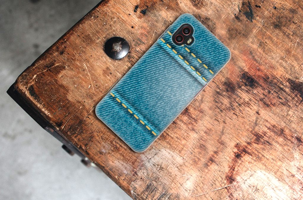 Samsung Galaxy Xcover 6 Pro Silicone Back Cover Jeans B2C Telecom