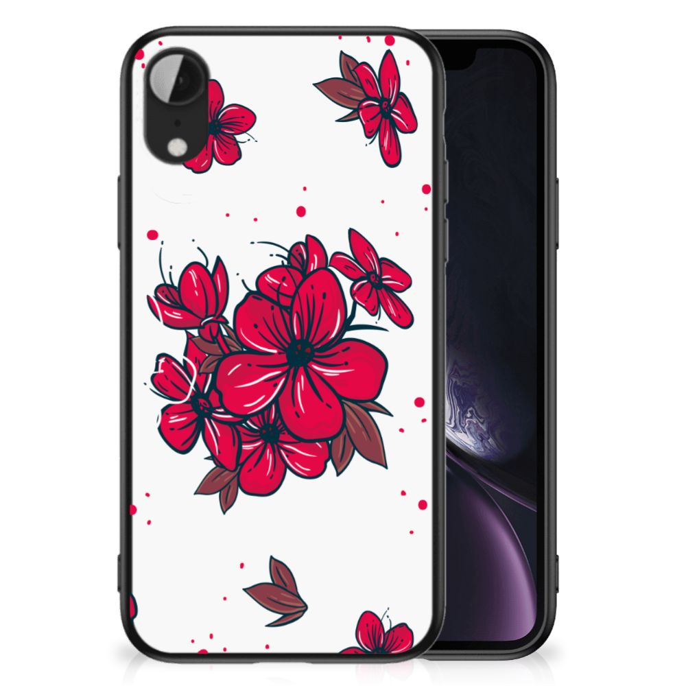 Apple iPhone XR Bloemen Hoesje Blossom Red