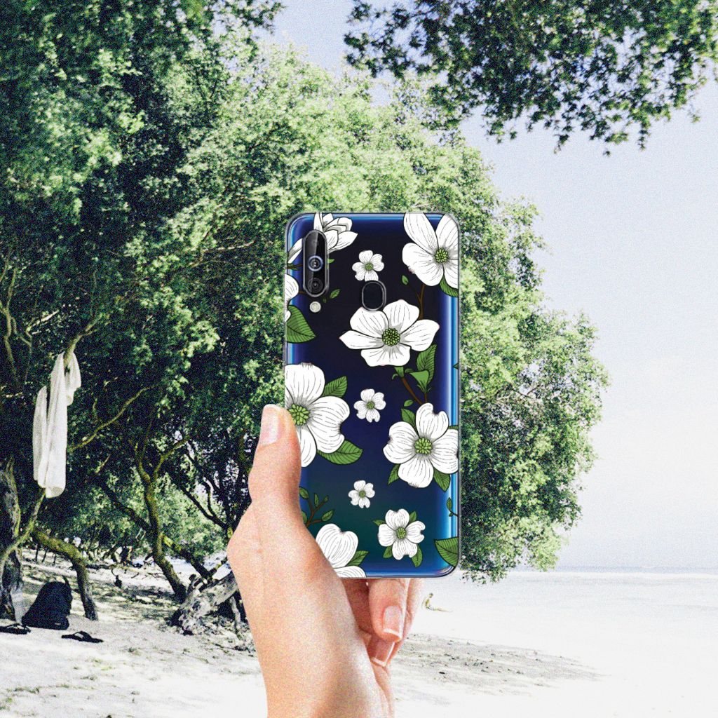Samsung Galaxy A60 TPU Case Dogwood Flowers