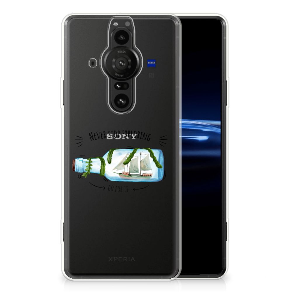 Sony Xperia Pro-I Telefoonhoesje met Naam Boho Bottle