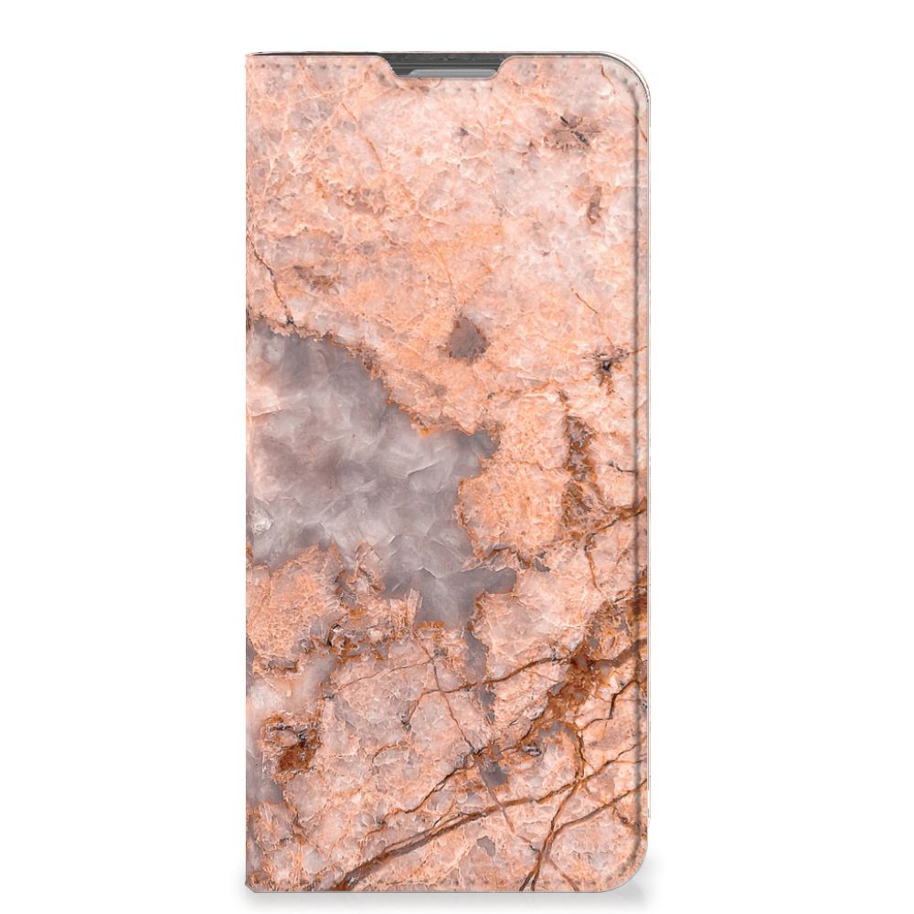 OPPO Reno8 Lite Standcase Marmer Oranje - B2C Telecom