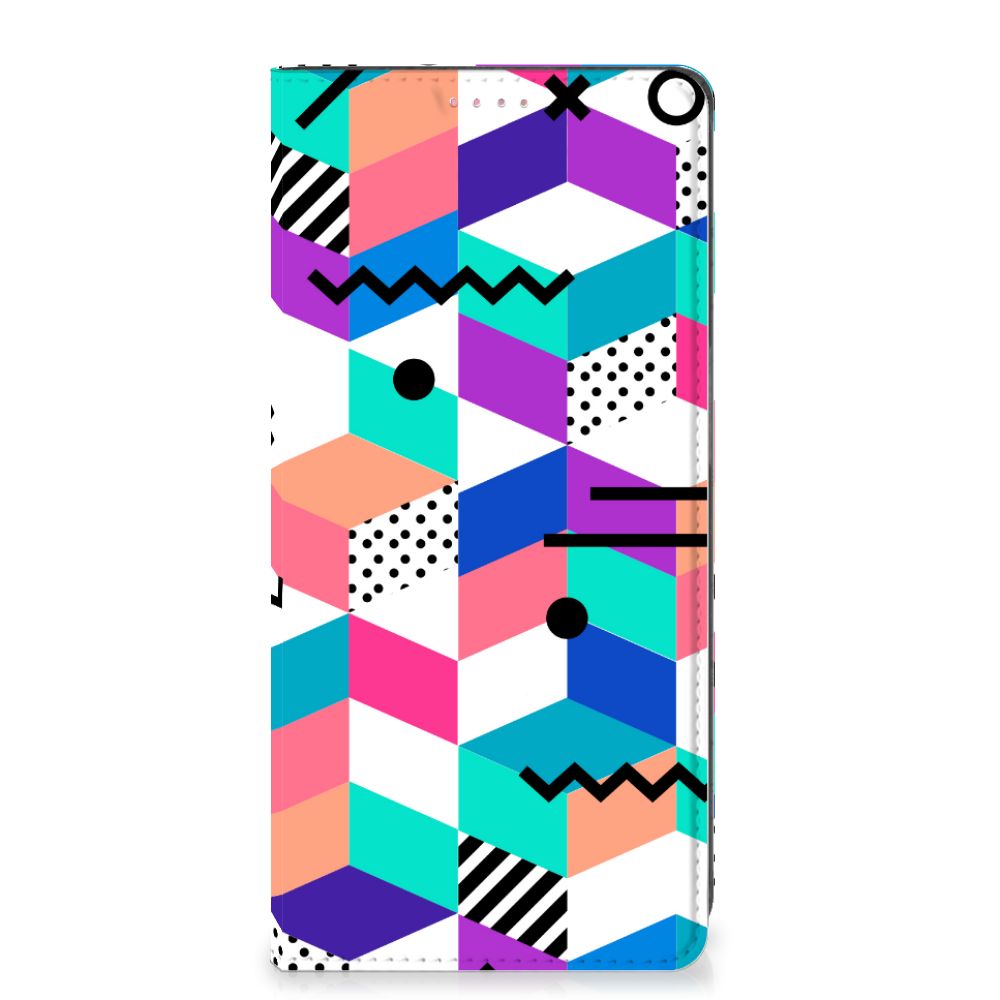 OPPO A54 5G | A74 5G | A93 5G Stand Case Blokken Kleurrijk - B2C Telecom