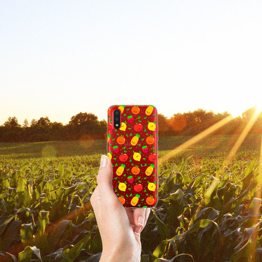 Samsung Galaxy A01 Siliconen Case Fruits B2C Telecom