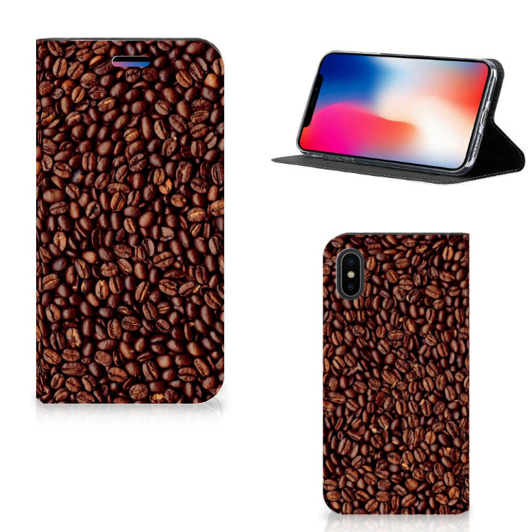 Apple iPhone X | Xs Flip Style Cover Koffiebonen