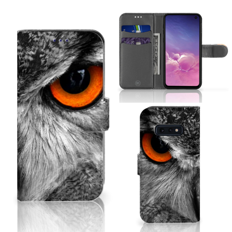 Samsung Galaxy S10e Telefoonhoesje met Pasjes Uil