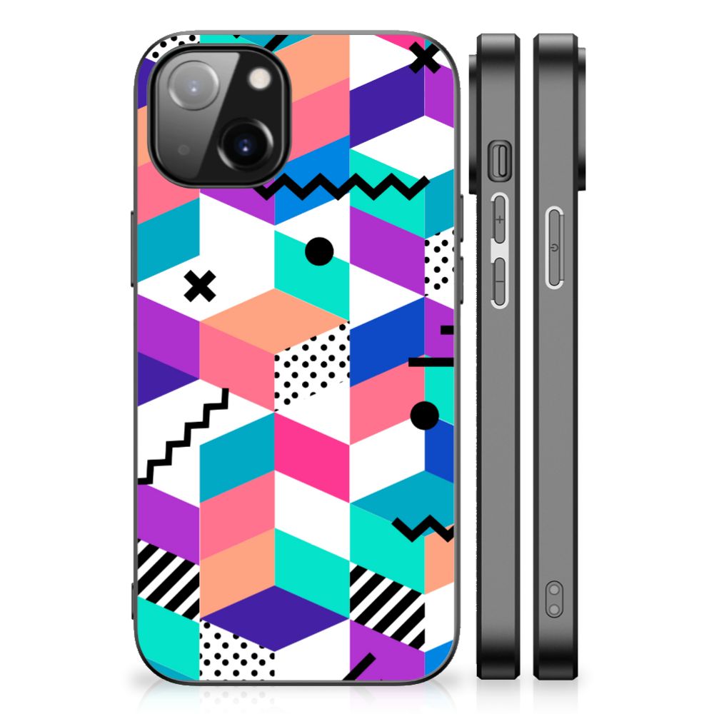 Apple iPhone iPhone 13 | iPhone 14 Backcover Blokken Kleurrijk