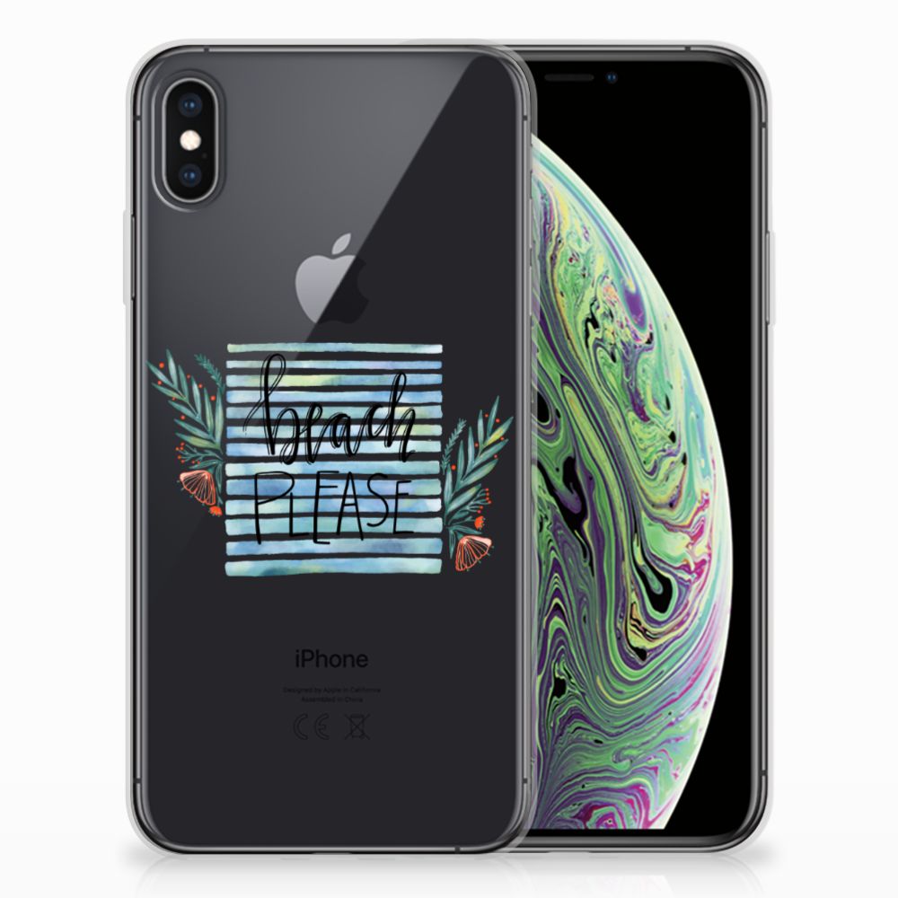 Apple iPhone Xs Max Telefoonhoesje met Naam Boho Beach