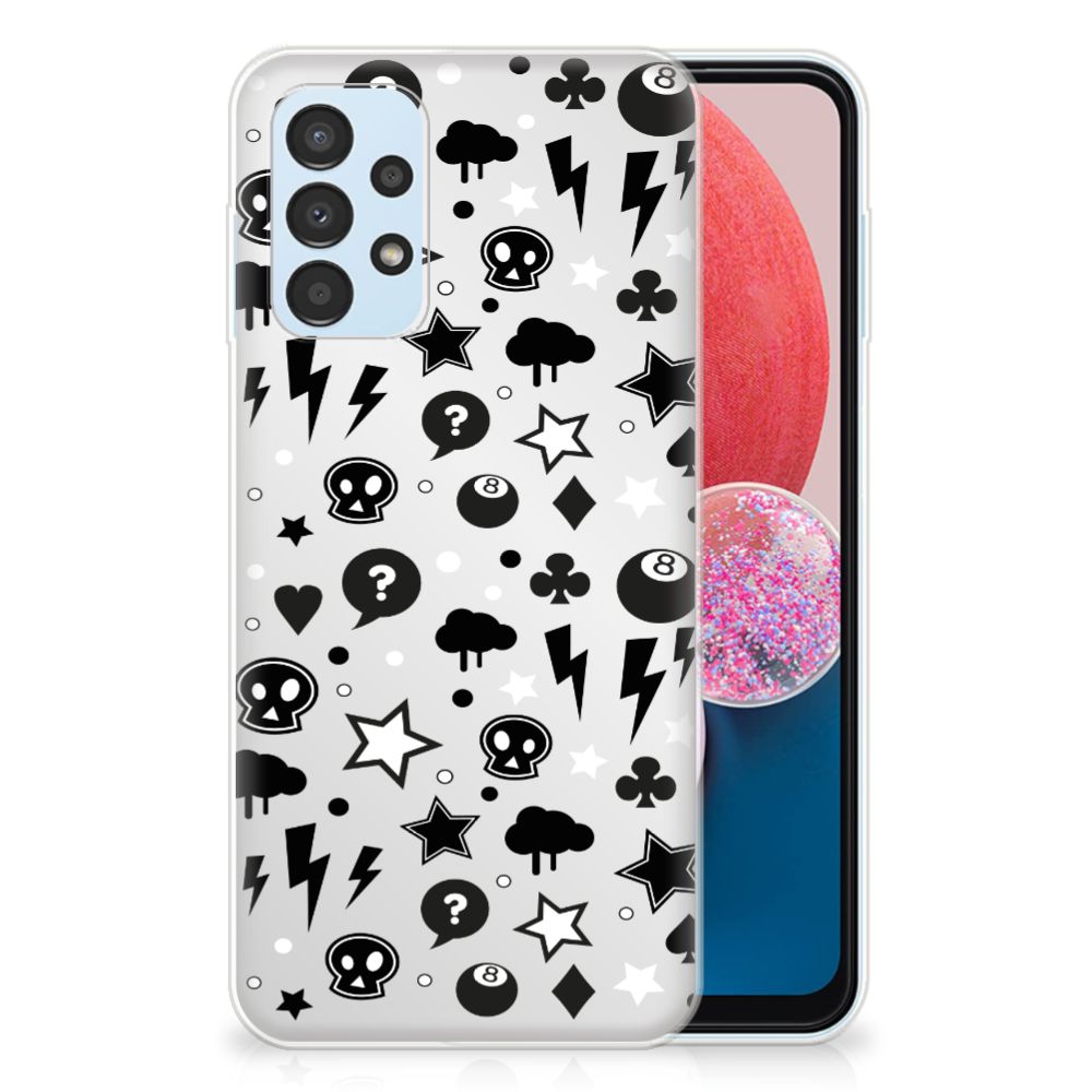 Silicone Back Case Samsung Galaxy A13 4G Silver Punk B2C Telecom