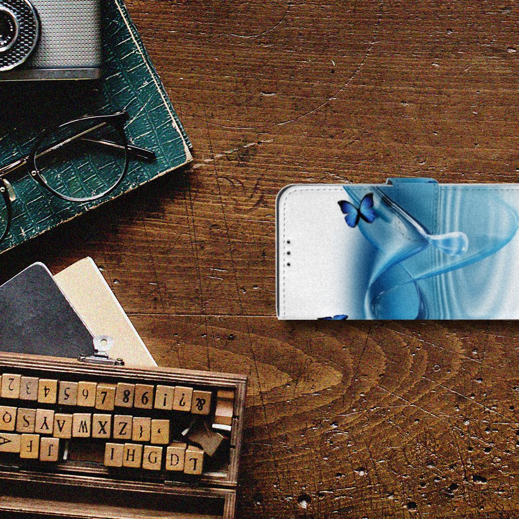 Xiaomi Mi A3 Telefoonhoesje met Pasjes Vlinders