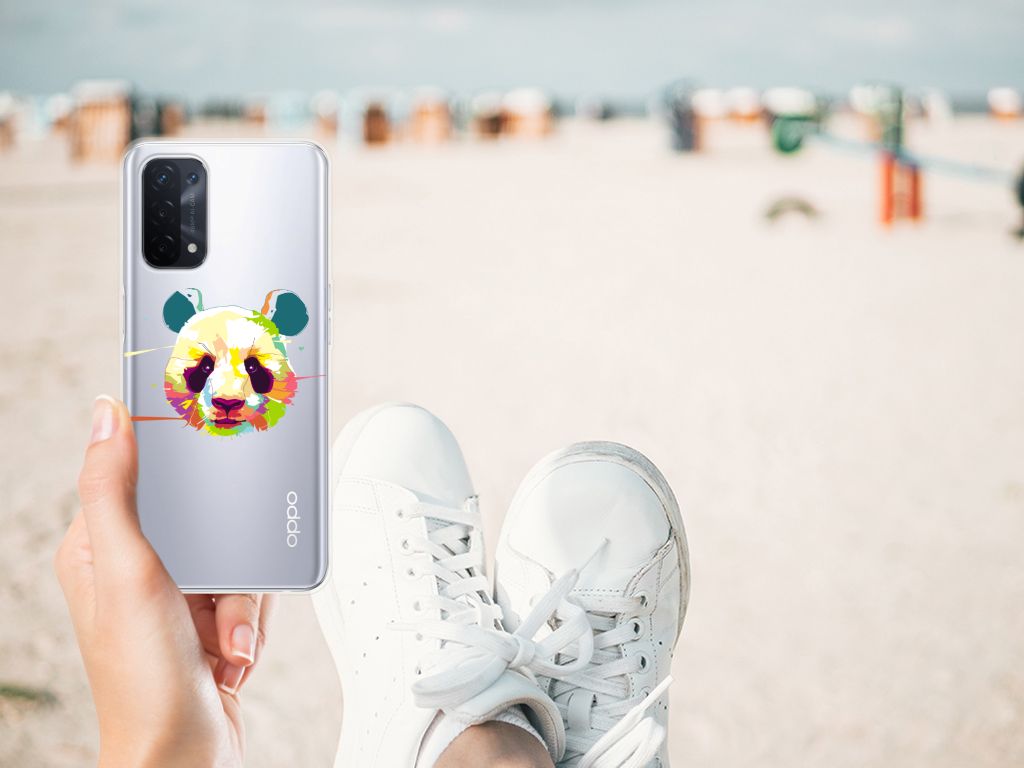 OPPO A93 5G Telefoonhoesje met Naam Panda Color B2C Telecom
