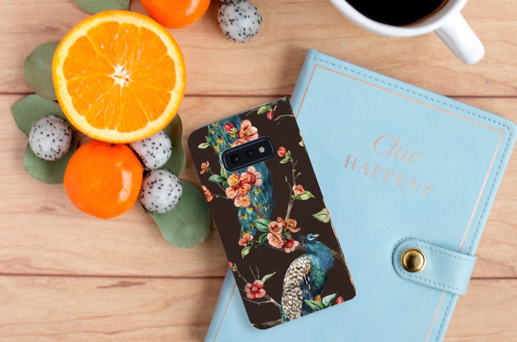 Samsung Galaxy S10e Hoesje maken Pauw met Bloemen